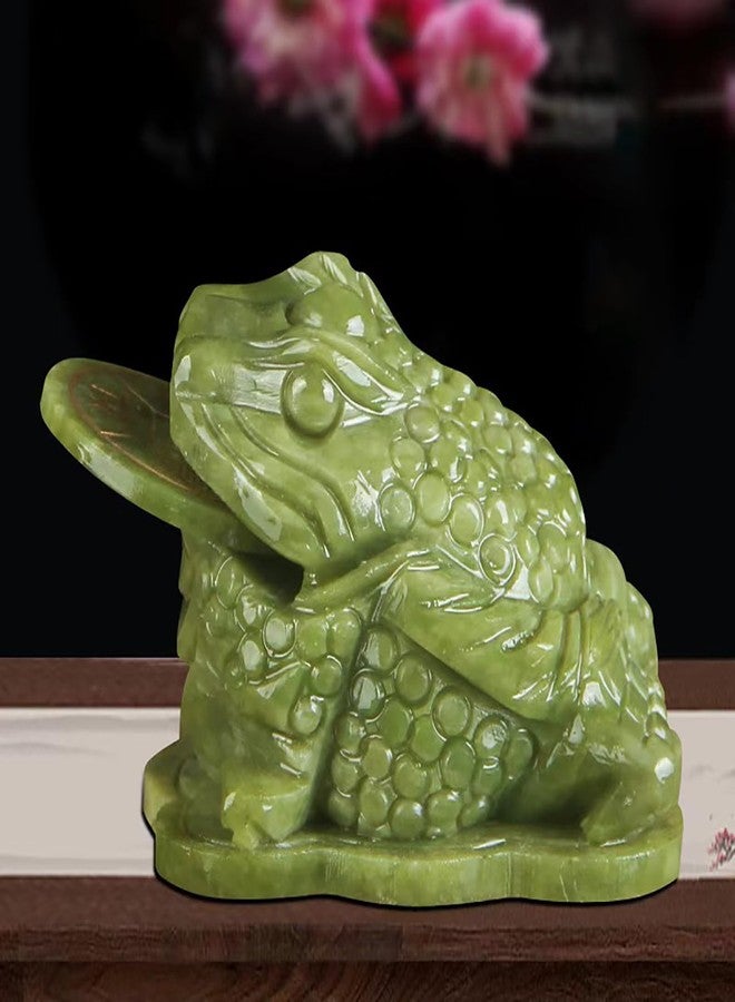 Jeonz Feng Shui Jade Money Frog with Coin in Mouth 1.1LB - Image 4